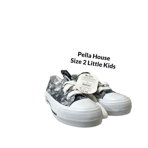 Wonder Nation Little and Big Girls Platform Canvas Sneaker NEW Size 2 - Picture 5 of 7